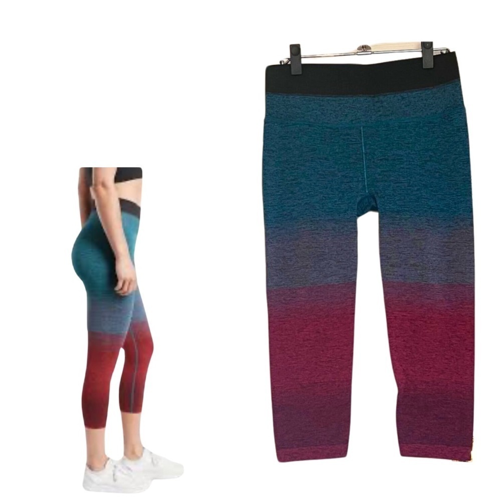 Athleta NWT Relay Ombre Capri Leggings - Medium